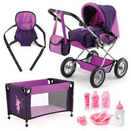 bayer-design-15012ab-dolls-pram-stroller-combi-grande-set-with-bag-large