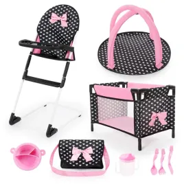 bayer-design-doll-play-set-with-high-chair-bed-bag-pink-27-x-40-x-66-cm
