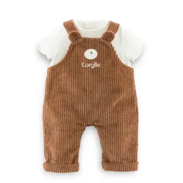 corolle-dungarees-bear-t-shirt-little-explorer-clothes-doll-30cm-brown
