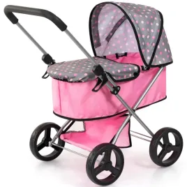 bayer-go-baby-dolls-pram-foldable-pushchairgrey-pink-19-68x14-57x23-23