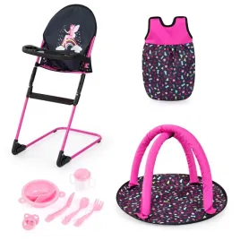 bayer-design-doll-high-chair-play-set-with-black-pink-27-x-40-x-66-cm