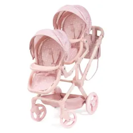 bayer-design-twin-dolls-pram-with-bag-pink-hearts-755-x-37-x-75-cm