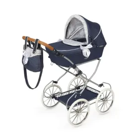 decuevas-toys-80044-vintage-doll-s-pram-foldable-blue-80x42x81-cm