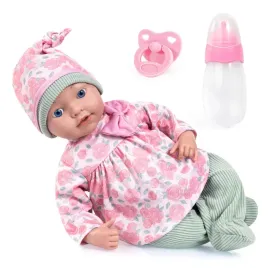 bayer-design-reborn-baby-doll-realistic-lifelike-38-pink-green-37-cm