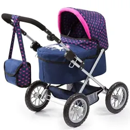 bayer-design-13054aa-dolls-pram-trendy-with-bag-adjustable-handle-unicorn
