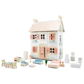 new-classic-toys-doll-house-including-furniture-wooden-dollhouse-with