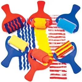 baker-ross-af731-sponge-patterned-rollers-set-of-6