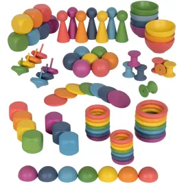 tickit-73979-rainbow-wooden-super-set-set-of-84
