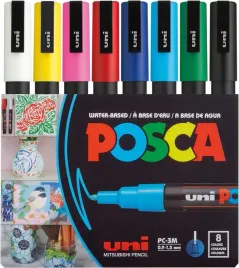 uni-ball-uni-posca-pc3m-8-8-piece-paint-marker-pen-set-8-count-pack-of-1
