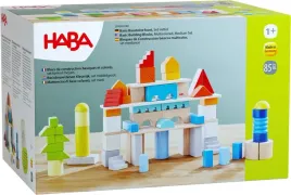 haba-wooden-building-blocks-set-85-pieces-multicoloured-cotton-bag-toy-gross