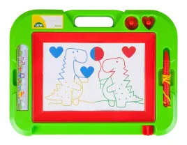 lena-magnetic-drawing-board-32-cm-green-blue-includes-environ-32-cm