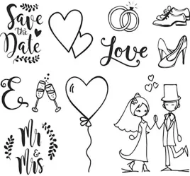 heyda-wedding-stamp-set-of-11-10-4-cm-x-cm