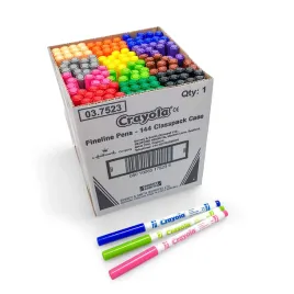 crayola-supertips-washable-fineline-markers-black-144-count-pack-of-1