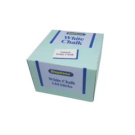 stephens-white-chalk-box-of-144-sticks-ideal-toys-count-pack-of-1