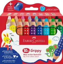 faber-castell-grippy-110645-colouring-pencils-set-16-with-multicoloured