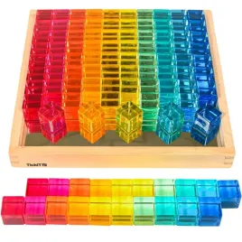 tickit-gem-cube-mirror-tray-wooden-sensorymultiple-colors-including-bl