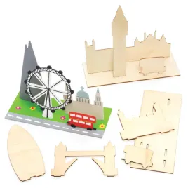 baker-ross-pj156-london-skyline-wooden-model-kit-assorted-22cm-x-9cm