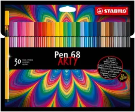 stabilo-pen-68-premium-fibre-tip-arty-assorted-colours-pack-of-30
