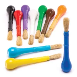 baker-ross-aw592-easy-grip-paint-brushes-pack-of-10-multicolor