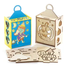 baker-ross-fe757-halloween-wooden-lantern-pack-of-3-craft-set-for