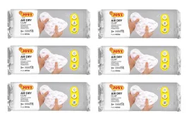 jovi-kit-of-6-air-dry-modelling-clay-bars-no-baking-pottery-3-kg