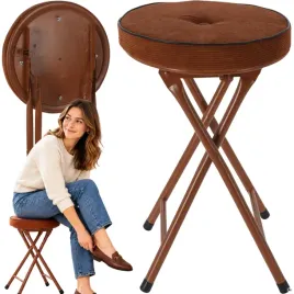 taboret-skladany-sztruksowy-49-cm-miekkie-siedzisko-stolek-krzeselko-braz