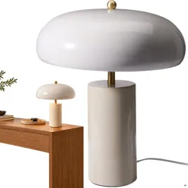 lampa-stolowa-szara-38cm-minimalistyczna-na-komode-szafke-nocna-grzybek-e14