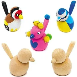 baker-ross-fc877-wooden-birds-pack-of-6-wood-models-for-painting-and