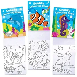 baker-ross-fc993-sealife-mini-colouring-books-for-kids-pack-of-12