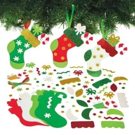 baker-ross-fx776-christmas-stocking-mix-and-match-decoration-kits-pack-of