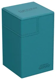 ultimate-guard-flipntray-100-xenoskin-monocolour-petrol-blue