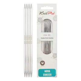 knitpro-nova-cubics-double-pointed-needles-6-15cm-4-00mm-silver