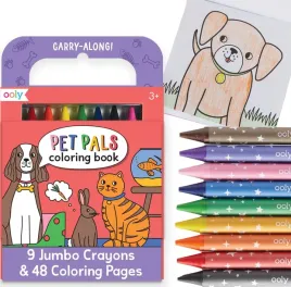 ooly-kids-coloring-book-9-jumbo-crayon-kit-pet-pals-multicoloured-1-ea