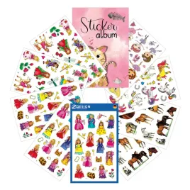 avery-zweckform-170-stickers-for-children-with-sticker-album-girl