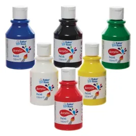 baker-ross-fn505-primary-colours-acrylicred-green-yellow-blue-bla