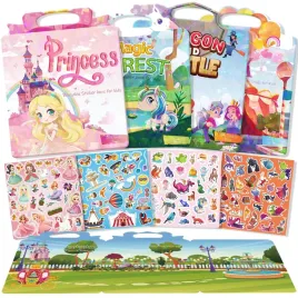 guyucom-stickers-for-children-from-2-yearsprincess-dragon-and-castle
