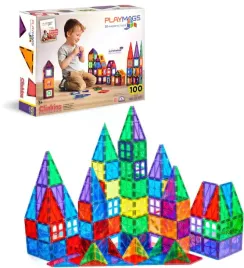 playmags-100-3d-magnetic-blocks-set-learn-shapes-multicolor-pc