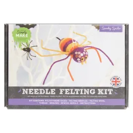 simply-make-needle-felting-kit-halloween-spider-including-multi-medium