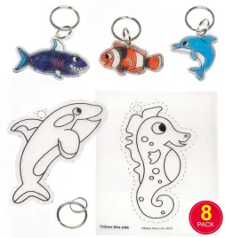 baker-ross-aw393-sealife-super-shrink-keyrings-pack-of-8-white-19-x-12