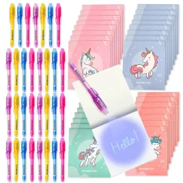 bonnyco-invisible-ink-pen-notebook-pack-of-32purple-pink-blue-yellow-un