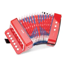 woetr-toy-accordion-with-music-book-red-instrument-for-kids-one-size