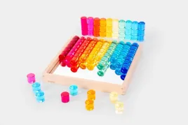 tickit-gem-circles-with-mirrored-wooden-tray-100-colourful-acrylic-gems