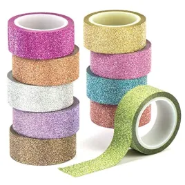 baker-ross-av617-glitter-tape-value-pack-for-kids-crafts-and-art-projects