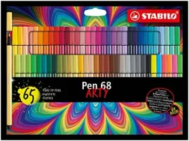 stabilo-pen-68-premium-fibre-tip-pen-arty-pack-of-65-assorted