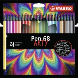 stabilo-pen-68-premium-fibre-tip-pen-arty-pack-of-24-assorted