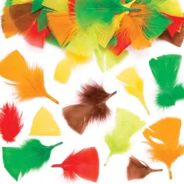 baker-ross-ar635-autumn-craft-feathers-pack-of-120-15cm-x-25-5cm-x-2cm