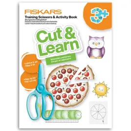 fiskars-practice-scissors-and-craft-book-with-tips-tricks-turquoise-17-cm
