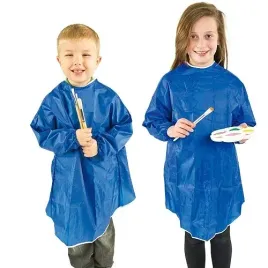 baker-ross-ev788z-long-sleeved-apron-pack-of-1-small-wipe-clean-blue