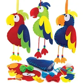 baker-ross-at689-parrot-sewing-decoration-kits-pack-of-3-festive-tree