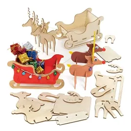 baker-ross-fe852-wooden-reindeer-and-sleigh-kits-pack-of-2-wooden-crafts